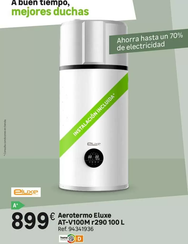 Oferta de Aerotermo At-v100m R290 100 L por 899€ en Leroy Merlin
