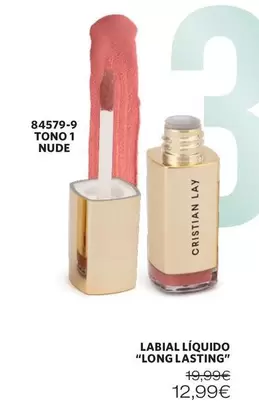 Oferta de Cristian Lay - Labial Liquido Long Lasting por 12,99€ en Cristian Lay