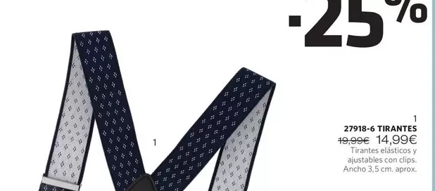 Oferta de Tirantes por 14,99€ en Cristian Lay