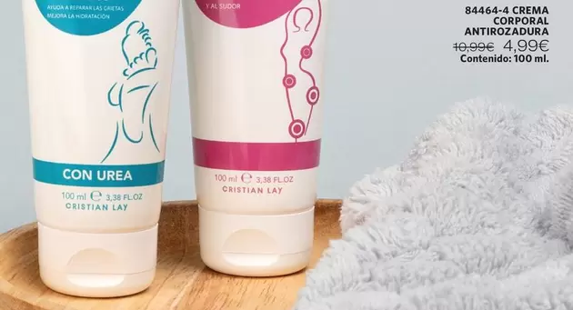 Oferta de Cristian Lay - Crema Corporal Antirozadura por 4,99€ en Cristian Lay
