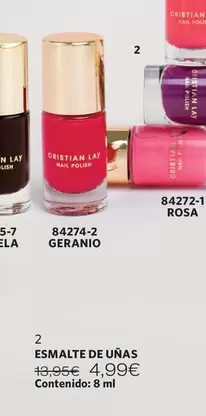 Oferta de Cristian Lay - Esmalte De Unas por 4,99€ en Cristian Lay