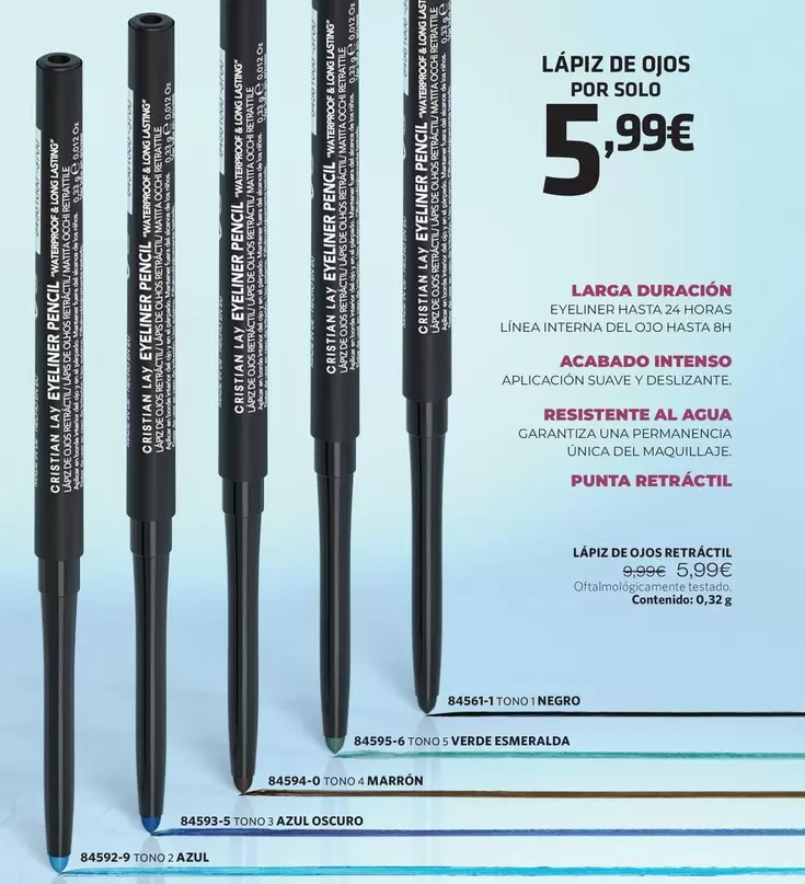 Oferta de Solo - Lápiz De Ojos por 5,99€ en Cristian Lay