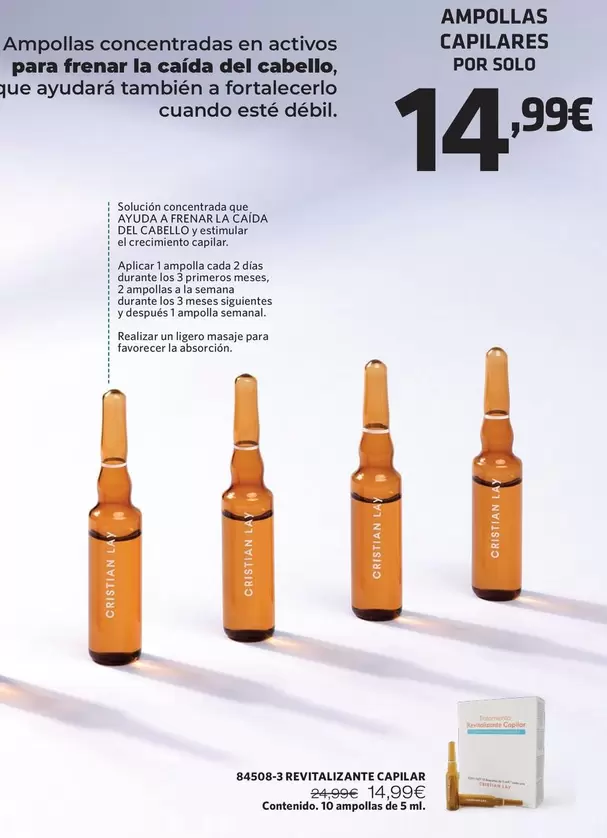Oferta de Cristian Lay - Revitalizante Capilar por 14,99€ en Cristian Lay