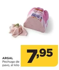 Oferta de Argal - Pechuga De Pavo por 7,95€ en Alimerka
