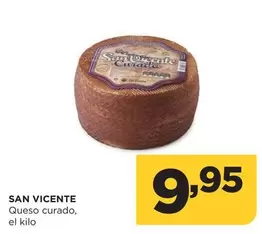 Oferta de San Vicente - Queso Curado por 9,95€ en Alimerka