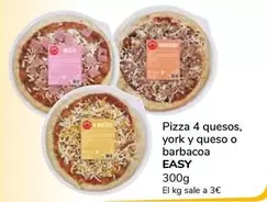 Oferta de Easy - Pizza 4 Quesos, York Y Queso O Barbacoa por 0,9€ en Supeco
