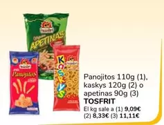 Oferta de Tosfrit - Panojitos, Kaskys O Apetinas por 1€ en Supeco
