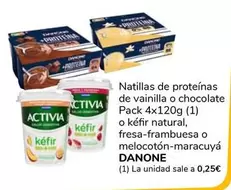 Oferta de Danone - Natillas De Proteinas De Vainilla O Chocolate O Kéfir Natural, Fresa-Frambuesa O Melocotón-Maracuyá por 1€ en Supeco