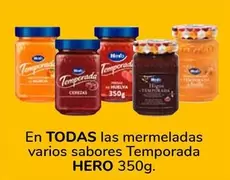 Oferta de Hero - En Todas Las Mermeladas Varios Sabores Temporada en Supeco