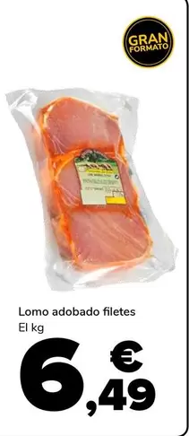 Oferta de Lomo Adobado Filetes por 6,49€ en Supeco