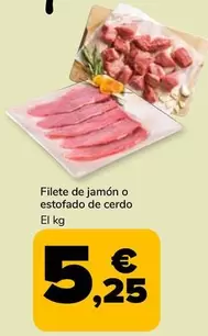 Oferta de Filete De Jamón O Estofado De Cerdo por 5,25€ en Supeco