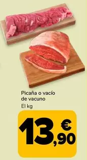 Oferta de Picaña O Vacío De Vacuno por 13,9€ en Supeco