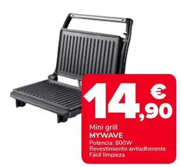 Oferta de Mywave - Mini Grill por 14,9€ en Supeco