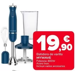 Oferta de Mywave - Batidora De Varilla por 19,9€ en Supeco