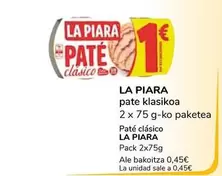 Oferta de La Piara - Paté Clásico por 0,9€ en Supeco