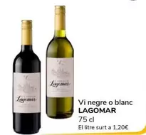 Oferta de Lagomar - Vi Negre O Blanc por 0,9€ en Supeco