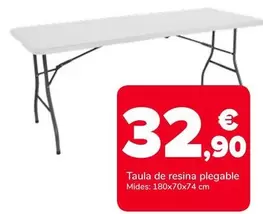 Oferta de Taula De Resina Plegable por 32,9€ en Supeco