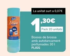 Oferta de Fliss - Bosses De Brossa Amb Autotancament Perfumades por 1,3€ en Supeco
