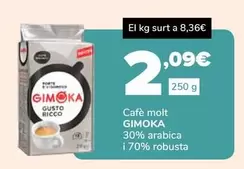 Oferta de Gimoka - Cafe Molt 30% Arabica I 70% Robusta por 2,09€ en Supeco