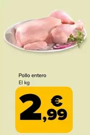 Oferta de Pollo Entero por 2,99€ en Supeco
