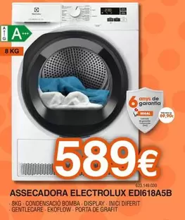 Oferta de Electrolux - Assecadora EDI618A5B  por 589€ en Expert