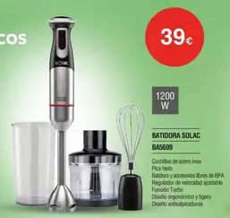 Oferta de Solac - Batidora Ba5609 por 39€ en Milar