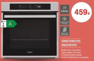 Oferta de Whirlpool - Horno OANC9796ISPIX por 459€ en Milar
