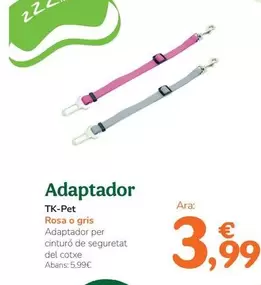 Oferta de Tk-Pet - Adaptador por 3,99€ en Tiendanimal