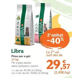Oferta de Libra - Pinso Per A Gat por 49,29€ en Tiendanimal