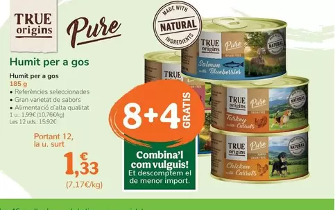 Oferta de Pure - Humit Per A Gos por 1,99€ en Tiendanimal