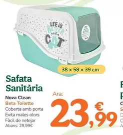 Oferta de Nova Clean - Safata Sanitària por 23,99€ en Tiendanimal