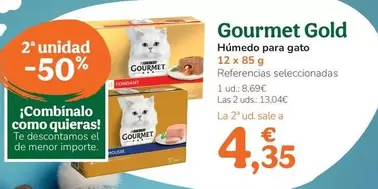 Oferta de Gourmet Gold - Humit Per A Cat  por 8,69€ en Tiendanimal