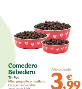 Oferta de Tk-Pet - Menjadora Abeurador por 3,99€ en Tiendanimal