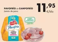 Oferta de Campofrio - Pavofrio Jamón De Pavo por 11,95€ en Supermercados Lupa