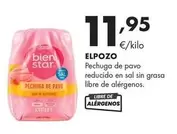 Oferta de Elpozo - Pechuga De Pavo Reducido En Sal Sin Grasa Libre De Alérgenos por 11,95€ en Supermercados Lupa