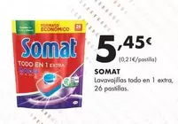 Oferta de Somat - Lavavajillas Todo En 1 Extra por 5,45€ en Supermercados Lupa