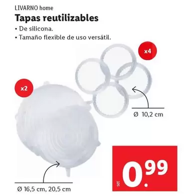 Oferta de Livarno Home - Tapas Reutilizables por 0,99€ en FACTORI discount