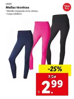Oferta de Crivit - Mallas Técnicas por 2,99€ en FACTORI discount