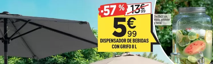 Oferta de Dispensador De Bebidas Con Grefo por 5,99€ en Centrakor