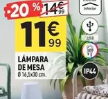 Oferta de Lámpara De Mesa por 11,99€ en Centrakor