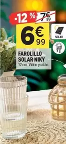 Oferta de Farolillo Solar Niky por 6,99€ en Centrakor