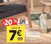 Oferta de Farolillo De Cuerda por 7,99€ en Centrakor