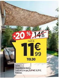 Oferta de Toldo por 11,99€ en Centrakor