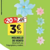 Oferta de Molinillo De Viento por 3,99€ en Centrakor