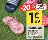 Oferta de Chanclas De Dedo por 1,99€ en Centrakor