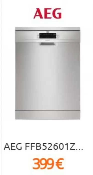Oferta de AEG - Ffb52601z... por 399€ en Eureka Electrodomésticos