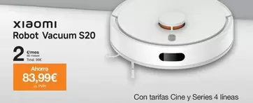 Oferta de Xiaomi - Robot Vacuum S20 por 83,99€ en Orange