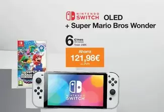 Oferta de Nintendo - Oled + Super Mario Bros Wonder por 288€ en Orange