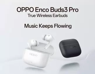 Oferta de OPPO - Enco Buds3 Pro True Wireless Earbuds en Orange