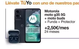 Oferta de Motorola - Moto G35 5G + Moto Buds por 2,5€ en Orange